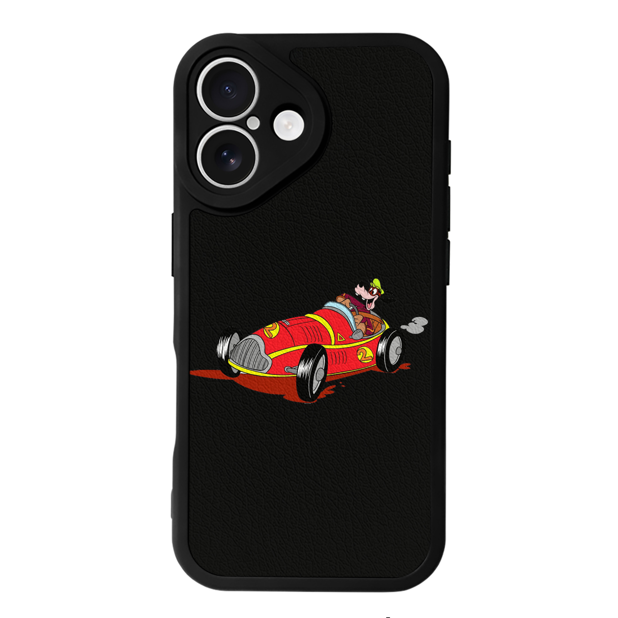 （画像用） ミッキーマウス Mickey Mouse 【iPhone 16シリーズ対応】シリコンスマホケース（レザー調） 材質：シリコン